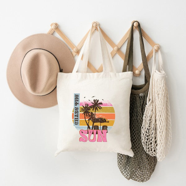 Chase The Sun Vintage Tote